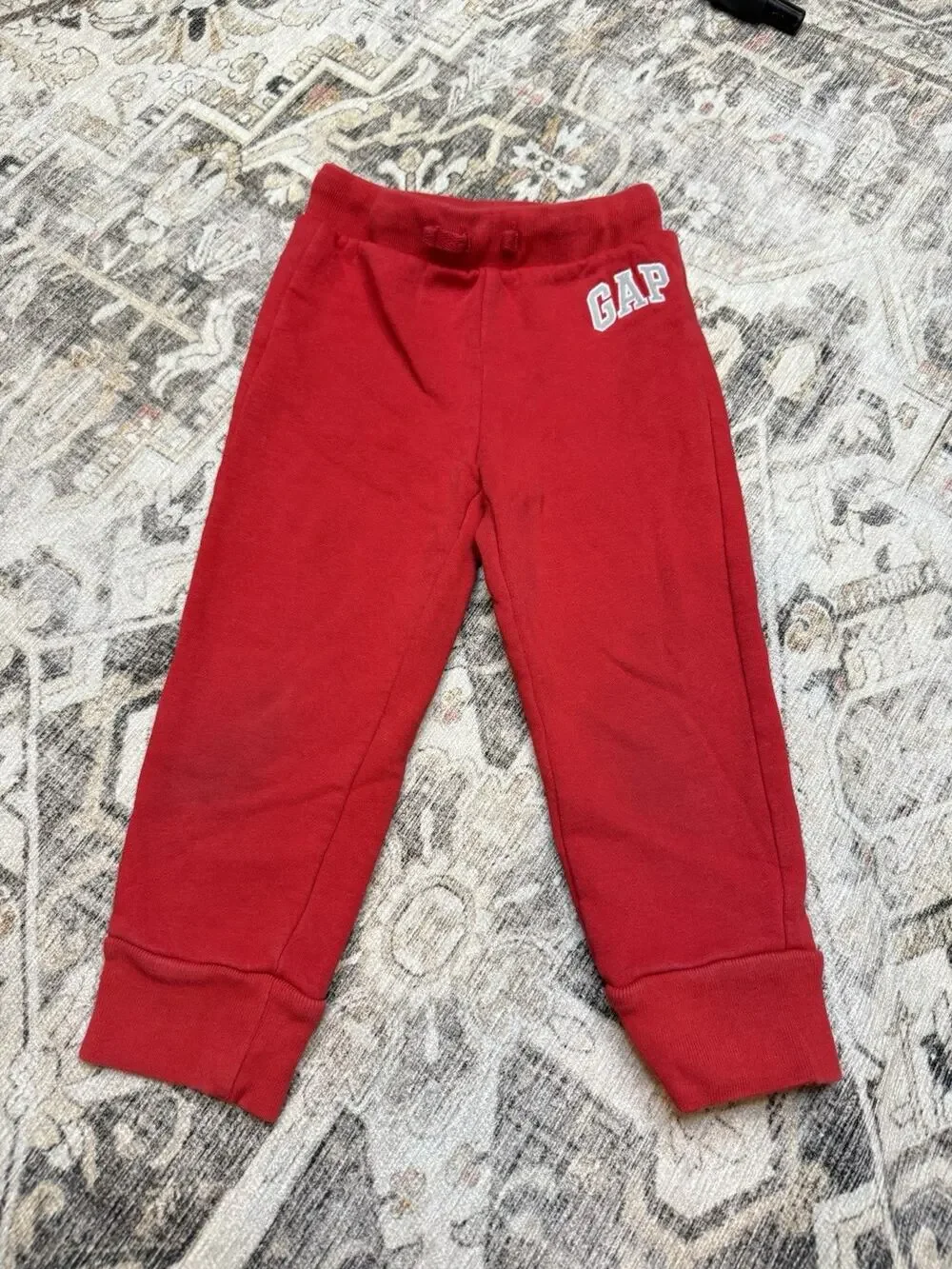 Baby Gap Boys Logo Red Sweatpants Comfy Size 3T 3 Years